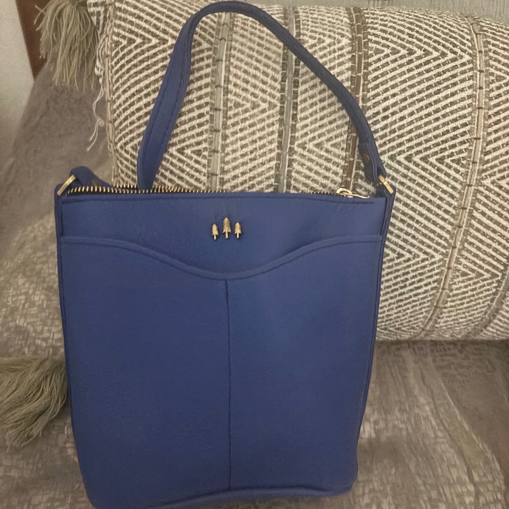 Portland Leather Goods Cypress Side Bag Astro Blue